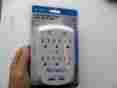 8583413 00530 Cj Tech 6 Outlet Wall Tap With Dual Usb Ports 2.1 Amps 5v White New 858341005303