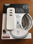 030878379205 Cordinate Decor Usb Charging Extension Cord Ports With