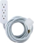030878384339 Ge Pro Extension Cord Braided Flat Plug Outlets