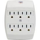 6-grounded 043180552006 Ge Outlet Adapter White