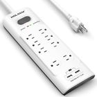 0691162985283 Holsem Power Strip Surge Protector Outlets Smart Usb