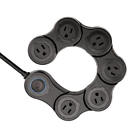 081306104814 Quirky Pivot Power Outlet Flexible Surge Protector Strip