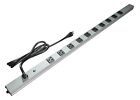 08356 Multiple Electrical Outlet Strip Slim Circuit Breaker Outlets 617576008356