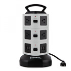 10outlet-4usb Bessmate Power Strip Smart Socket Surge Port Charger 606794770480