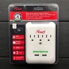 13002 Rosewill Wall Mount Surge Protector New With Usb 898745067415