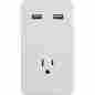 0308782 13471 Ge Wall Tap W 2 Usb Ports 1 Outlet No Charging Cable 030878134712