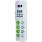 14024 Ge Digital Timer W 8 Outlet Surge Protector White 4 Cord 043180140241