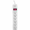 0431809 14086 Ge Power Strip W 6 Outlets White 2 Cord 043180140869