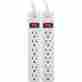 0431806 14087 Ge Power Strip W 6 Outlets 2 Cord Package Of 043180140876