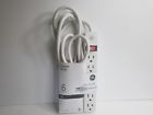 14343475 Ge New Neral Purpose Power Strip White Cord Free Shiping