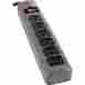0431809 14622 Ge Metal Casing Surge Protector 6 Outlets Gray 8 Cord 043180146229