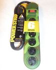 14934 Jasco Power Strip Six Outlets Four Foot Cord 043180148346
