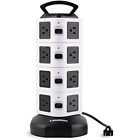 16outlets Lanshion Vertical Power Strip Smart Desktop Surge Protector 611677871550