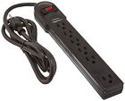 1702 Amazonbasics Power Strip Surge Protector 6 Outlets Socket Ft Safety Plug Black Wall Angle 841710106282 1702 Amazonbasics Power Strip Surge Protector 6 Outlets Socket Ft Safety Plug Black Wall Angle 841710106282