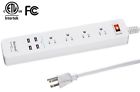 17063 Wellent Surge Protector Power Strip Multi Outlets Socket 714250103427