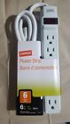 17651 Staples 6 Outlets-6ft White 17651 Staples 6 Outlets-6ft White