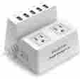 Odc-2a5u 2-outlet Iselector 40w 5-port Universal Usb Charger Power Strip Surge With 5 702563508848