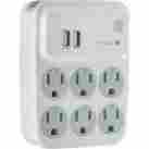 0308788 25797 Ge Surge Protector 6 Outlet W 2 Usb Charging Ports 030878257978