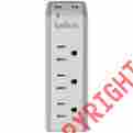 Bz103050-tvl 3-outlet Belkin Mini Surge Protector W 2 Usb Ports 722868649992