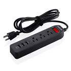 3 Outlet Socket Power Strip Usb Port 763769790574