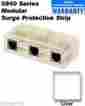5954-ct4 3-position Leviton New Clear Ice Phone Fax Modem Surge Protector Module 078477055601
