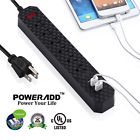 3 Usb Smart Power Strip Poweradd 6ft 6 Outlet