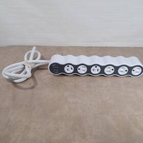36051-1030-011 360 Electrical Powercurve 6-outlet Surge Protector Power Strip White Gray 4ft