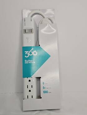 360315 360 Electrical Llc Suite 6 Outlets Surge Protector Black Ft Cord