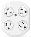 36030 360 Electrical Outlet Adapter Rotating 1800 Watts 120 Vo 819124010419