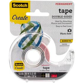 Tape-.5 3m 002-3m 2 Pack Scotch Create Double-sided Permanent Inch X300