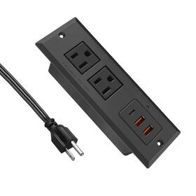 4 Leaf 665878347949 20w Recessed Power Strip Usb C Fast Charge Desk Outlet Type Flush Mounte