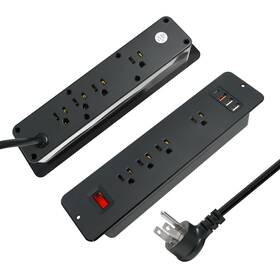 4 Leaf 665878348083 8 Outlets Dual Side Usb C Recessed Power Strip Flush Mount Charging Station B
