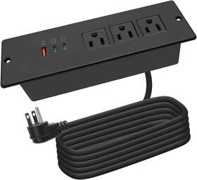 By213-c03c 4 Leaf Recessed Power Strip Usb C 65w Flush Mount Desk Outlet 3 Outlets Pd