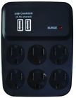 410527821 Woods Surge Protector With Usb Charger New 0078693410529