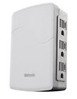 78693412615 41261 Woods Usb Wall Adapter With Outlets Side Entry