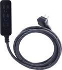 41282 Ge Designer Extension Cord With Sur Protection Braided 030878412827