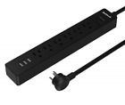 4156116 Nekteck Power Strip Flat Wall Plug With Ac 798154156116