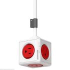 4304 Usexpc Powercube Extended 5 Outlet Power Adapter W 10ft Extension Cord Boston Red 851120006034
