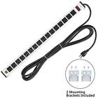 4330215493 Power Strips Strip Lanshion Heavy Duty Metal Socket 606794769934