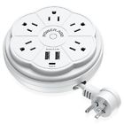 4336300145 Poweradd Power Strip Outlet Surge Protector With Dual Smart Usb