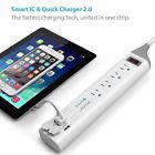 6.6ft Ebay Bj-4001 Bestek Ultra Slim Surge Protector 4 Outlets Usb Ports Quick Charger Cord