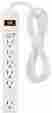 Mw-1702w 6-outlet Amazonbasics Surge Protector Power Strip 790 Joule White 841710106299