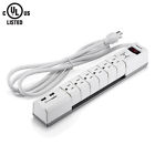 6 Socket Outlet Power Strip 2 Usb Ports 763769789974