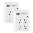 606719353804 Oviitech Surge Protector Wall Mount Outlet Plug And