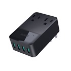 608807087547 Aukey Outlet Adapter With 2