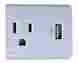 612-1ousbcpdq Monster 1-outlet Usb Wall Tap White 048243912162