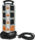 638183944646 Costech Outlet Surge Protector Power Strip With Port