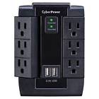 649532607402 Cyberpower Surge Protector Black