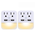 1080 666389150578 Powrui Usb Wall Charger Outlet Adapter Surge Protector