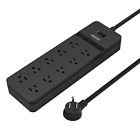 6936761832526 Ntonpower Surge Protector With Usb Ports Right Angle